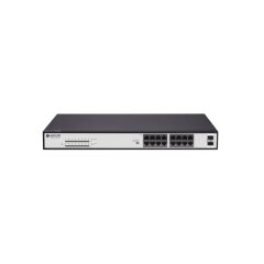 BDCOM S1518-16P 16 PORT 10/100/1000 16 PORT POE 2 PORT GIGABIT UPLINK 240W YONETILEMEZ RACK MOUNT SWITCH