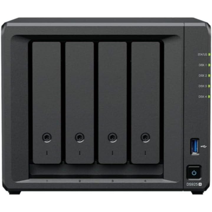 SYNOLOGY DS925PLUS 4GB 4 BAY 2xGLAN NAS DEPOLAMA ÜNİTESİ