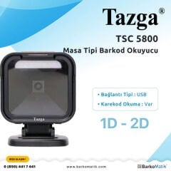 TAZGA TSC 5800 MASA TİPİ 2D BARKOD OKUYUCU