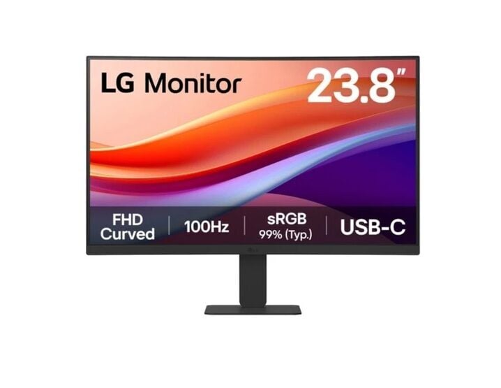 MNT_LED 23.8 LG 24U421A-B VA 5MS 100HZ USB-C HDMI FHD 1920X1080 CURVED VESA