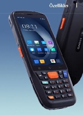 UROVO CT 48  4 GB/ 64 GB KLAVYELİ ANDROİD 12 2D OKUYUCULU