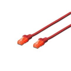 DIGITUS DK-1617-005/R 50CM UTP CAT6 PATCH KABLO KIRMIZI Cu, LSZH AWG 26/7