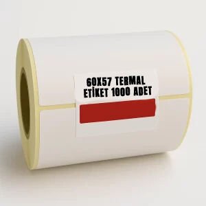 60X57 TERMAL ETİKET 1000 ADET (60X57) TERAZİ