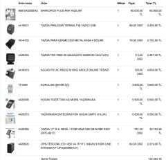 PLUS PAKET BİLGİSAYAR, YAZARKASA,YAZICI, OKUYUCU, ÇEKMECE 17'',UPS
