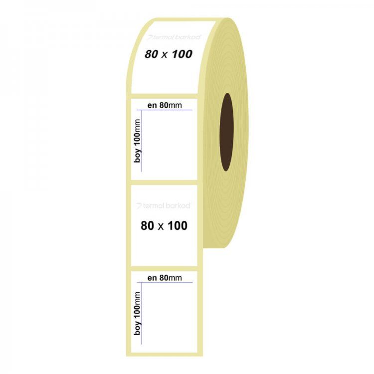 80X100 WELLUM KUŞE ETİKET 500 LÜ