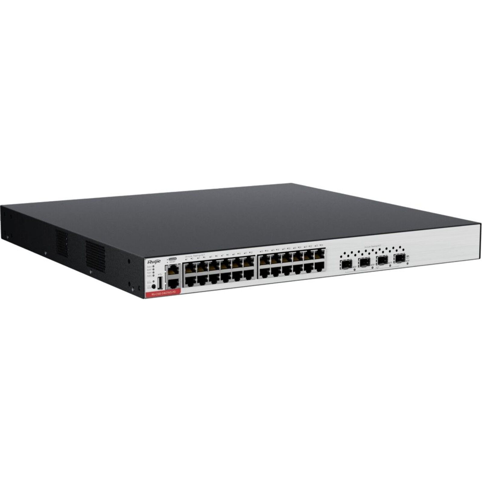 RUIJIE RG-CS83-24GT4XS-PD	 24 PORT 10/100/1000 24 PORT POE 4-PORT 1G/10G SFP+ LAYER 3 YÖNETİLEBİLİR RACK MOUNT SWITCH