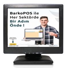 MNT-JETVIEW 8'' VGA MİNİ LCD MONİTÖR (AÇIK ÜRÜN) ADAPTÖR + VGA KABLO AYAKLI