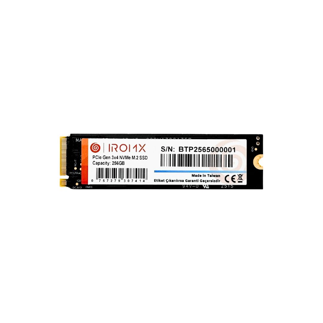 IROMX 256GB 3000/1000MB/s M2 PCIE GEN3 NVME SSD IR256GNVP3