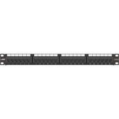 AGER AC-611-24E 8P8C,LSA,ALTIN KONTAK 24 PORT CAT6 DOLU 1U ZIRHSIZ PATCH PANEL