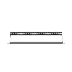 AGER AC-610-24 MODULER UTP/FTP CAT6/CAT6A 24 PORT BOŞ 1U ZIRHLI PATCH PANEL