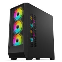 IROMX ORENDA BTX-75G3 750W 4x12CM ARGB FAN ATX 2xUSB2.0/1xUSB3.0 360MM SOĞUTUCU DESTEKLİ SİYAH KASA