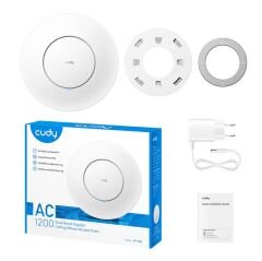 CUDY AP1300 AC1200 1PORT 1X10/100/1000 MBPS 4.64DBI 2.4 GHZ & 5 GHZ TAVAN TİPİ ACCESS POINT