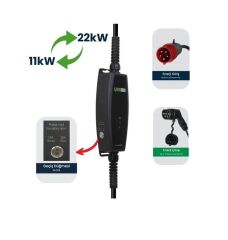 VİEGO TAŞINABİLİR ELEKTRİKLİ ARAÇ ŞARJ CİHAZI 11/22KW  EV PRİZİ DÖNÜŞTÜRÜCÜLÜ