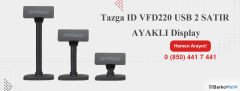 MNT-TAZGA ID VFD220 USB 2 SATIR MÜŞTERİ GÖSTERGESİ AYAKLI