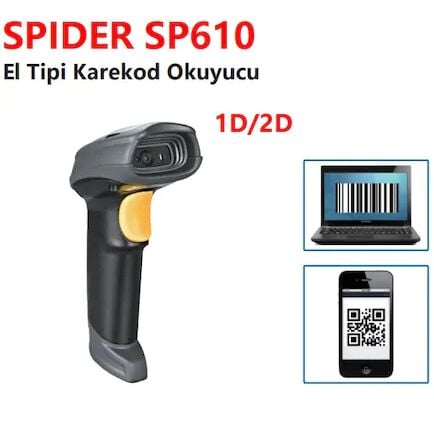 SPİDER SP610 KABLOLU 2D BARKOD OKUYUCU