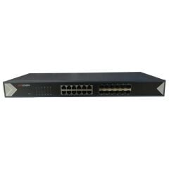 HIKVISION DS-3E0524TF 24 PORT GIGABIT (12x RJ45 LAN   12x SFP) YONETILEMEZ SWITCH