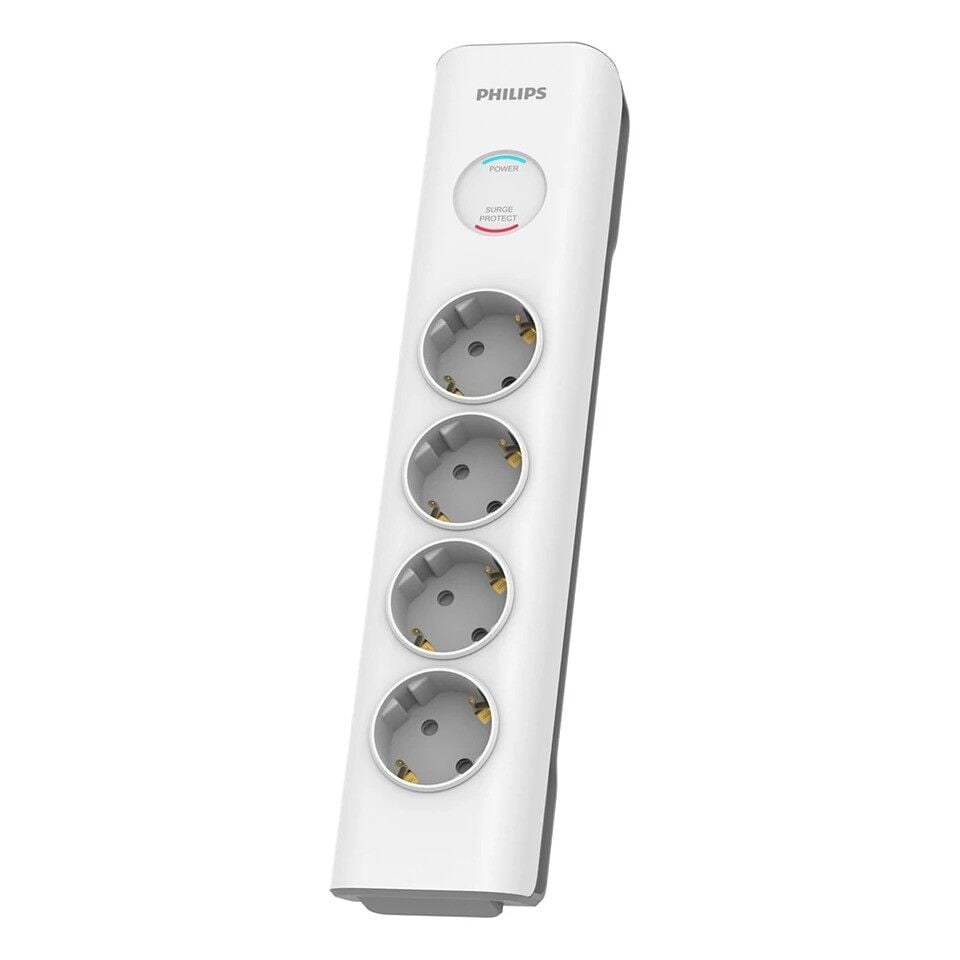 PHILIPS SPN7040WA/62 600J 4'LÜ / 2M AKIM KORUMALI PRİZ