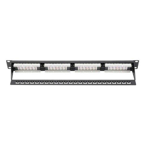 DIGITUS DN-91624U-CR 8P8C,LSA,ALTIN KONTAK 24 PORT CAT6 DOLU 1U ZIRHSIZ PATCH PANEL