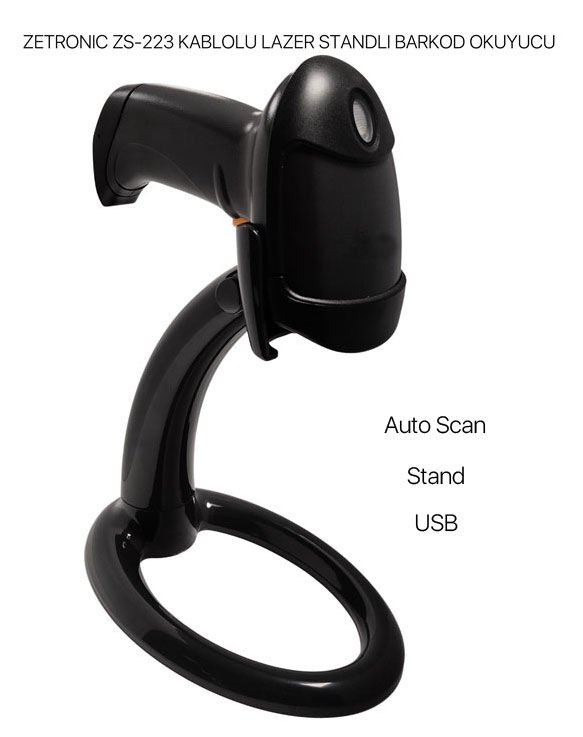 ZETRONIC ZS-223 KABLOLU 1D BARKOD OKUYUCU